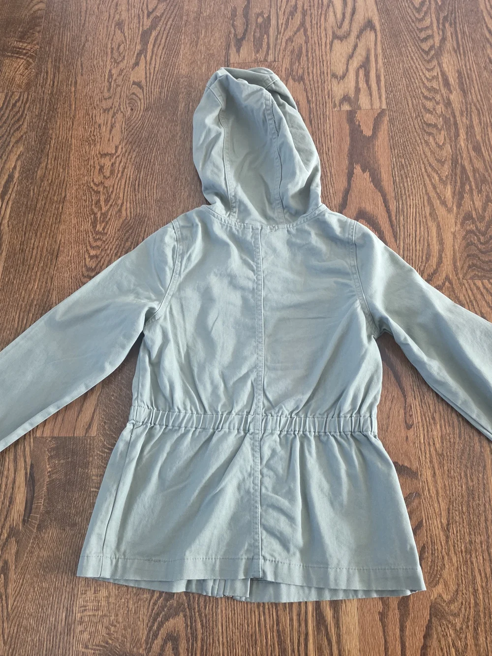 Isaac Mizrahi Mint Hooded Kids Jacket with Pink Drawcord
